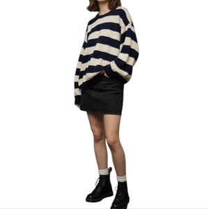 Vintage reed st james striped Knit oversized striped Sweater